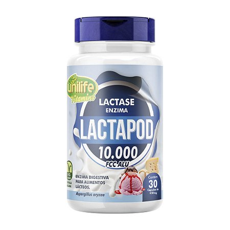 UNILIFE LACTAPOD - LACTASE 450 MG 10.000 FCC - 30 CAPS