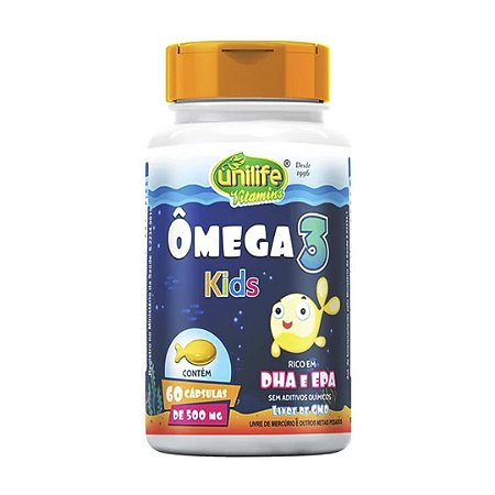 UNILIFE OMEGA 3 KIDS 500 MG. - 60 CAPS.