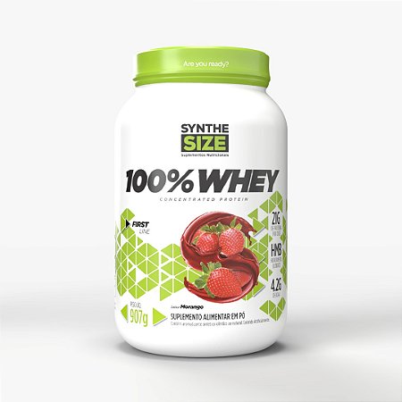 SYNTHESIZE WHEY 100% 907g MORANGO
