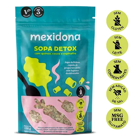 MEXIDONA SOPA DETOX QUINOA/BAT/COU/ESPIN.VEG.130G