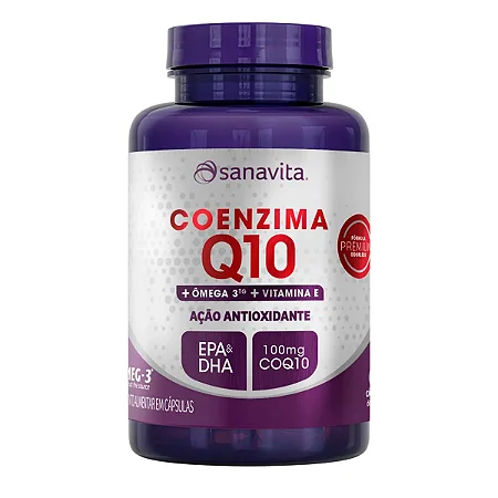 SANAVITA COENZIMA Q10+OMEGA 3+VITAMINA E C/60