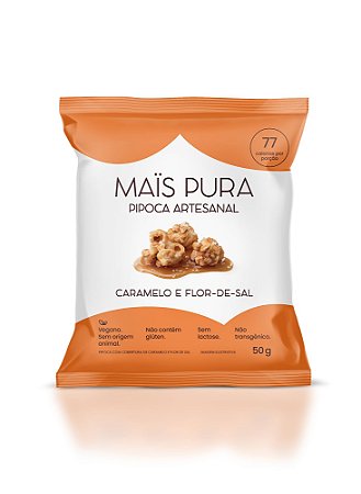 MAIS PURA 50G PIPOCA CARAMELO E FLOR DE SAL