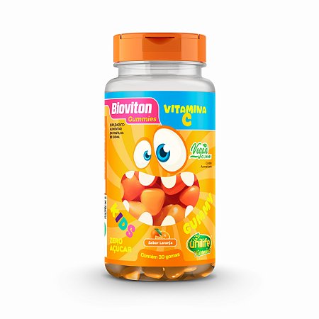 Bioviton Gummy Kids Vitamina C Sabor Laranja Unilife 30 gomas