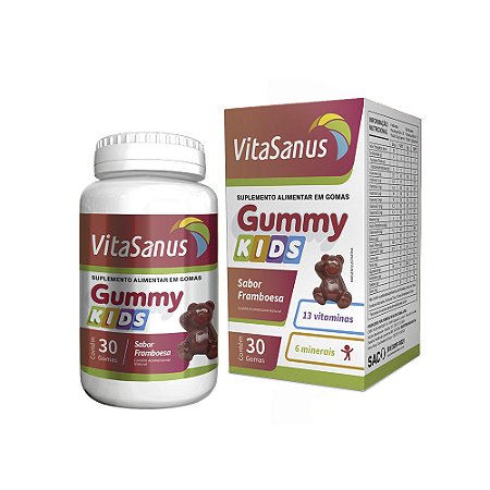 Gummy Kids Suplemento Alimentar Em Gomas Infantil 30 gomas - Vitasanus