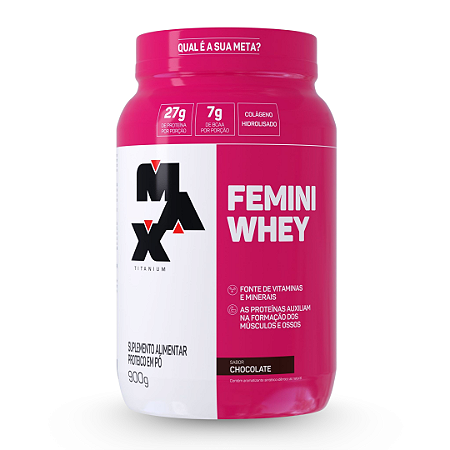 Femini Whey 900g - Chocolate -  Max Titanium
