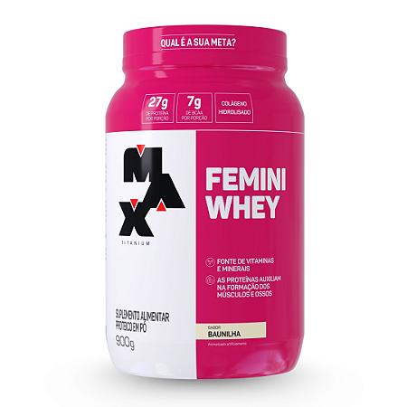 Femini Whey 900g - Baunilha - Max Titanium