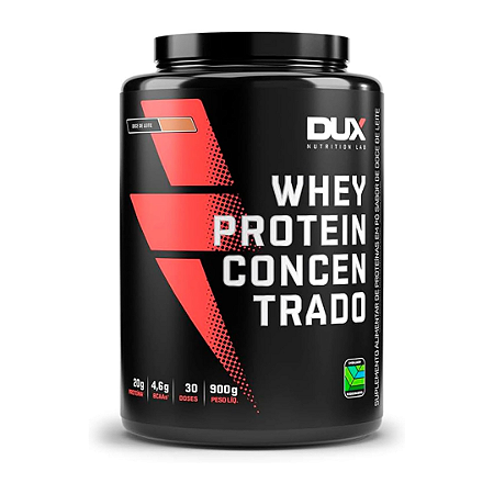 Whey Protein Concentrado Doce de Leite Pote 900g Dux