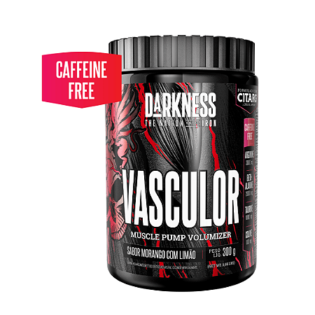 Pré-treino Vasculor Sabor Morango Com Limão 300g Darkness