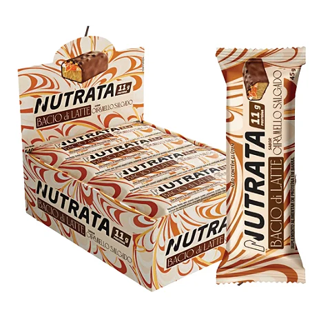 Barra Bacio Di Latte Caramello Salgado Nutrata 40g 12 Unid.