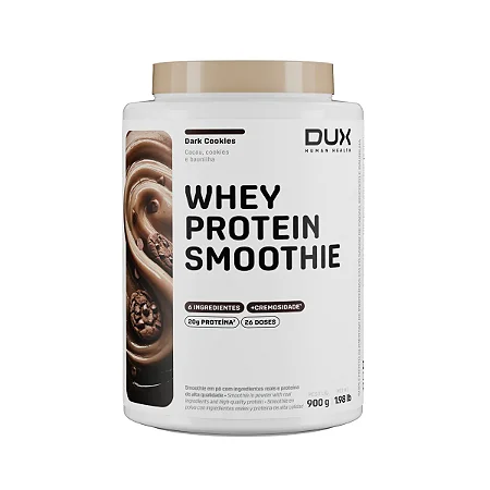 Whey Protein Smoothie 900g Sabor Dark Cookies Dux