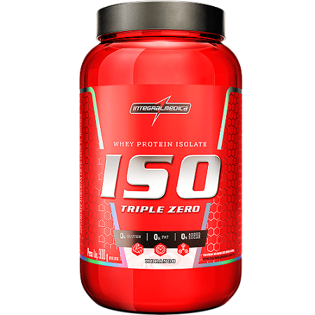 Iso Triple Zero 900g Integralmedica - Morango