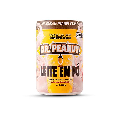 Pasta de amendoim sabor Leite em Pó 250g - DR PEANUT