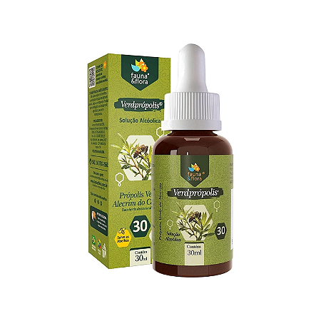 Própolis Verde Alcoólico - VerdPrópolis 30% 30ml - Fauna e Flora