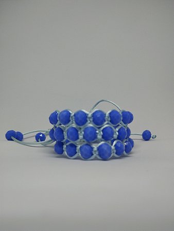 Pulseira Azul de Cristal