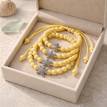 Pulseira Estrela do Mar Amarela