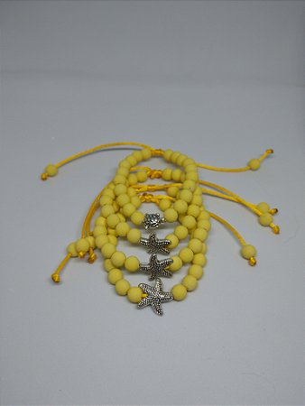 Pulseira Estrela do Mar Amarela