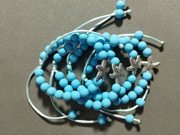 Pulseira Estrela do Mar Azul