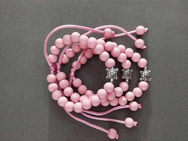 Pulseira De Tartaruga Rosa