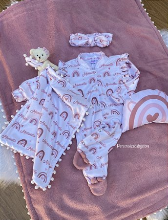 Kit Menina maternidade 5 peças