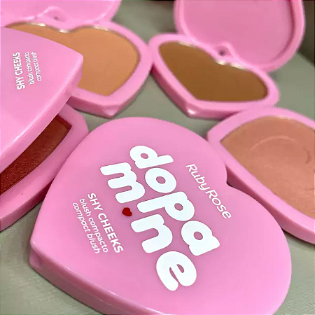 Blush Compacto Dopamine Shy Cheeks - Ruby Rose