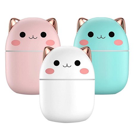 Umidificador e Aromatizador - Gatinho (250ml)