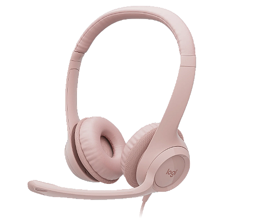 Headset USB Logitech H390 (Rosa)