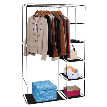 Armario Arara de Roupa Vertical Sapateira Luxo