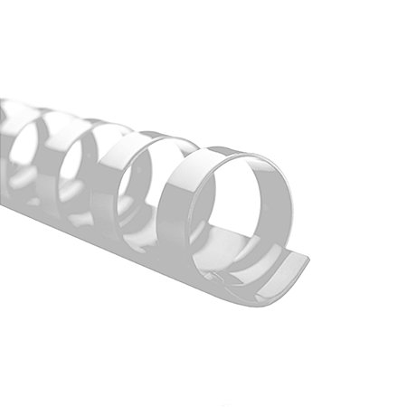 Kit 90 Garras Plásticas Brancas Para Encadernação A4 Tamanho 25 Folhas