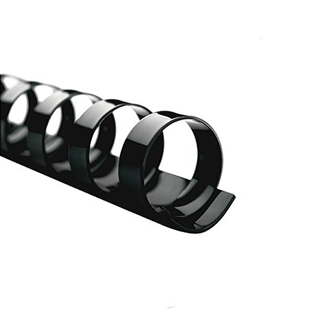 Kit 50 Garras Plásticas Pretas Para Encadernação A4 Tamanho 125 Folhas