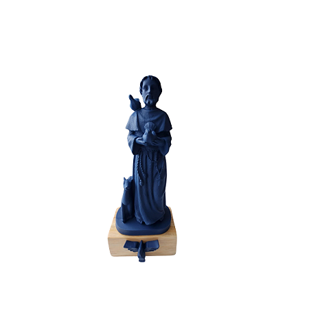 São Francisco de Assis azul marinho