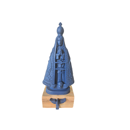 Nossa Senhora de Aparecida azul marinho