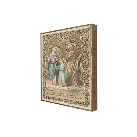 Quadro em linho misto Sagrada Família