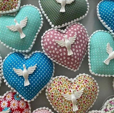 Mini almofadinhas com estampas sortidas e Espírito Santo