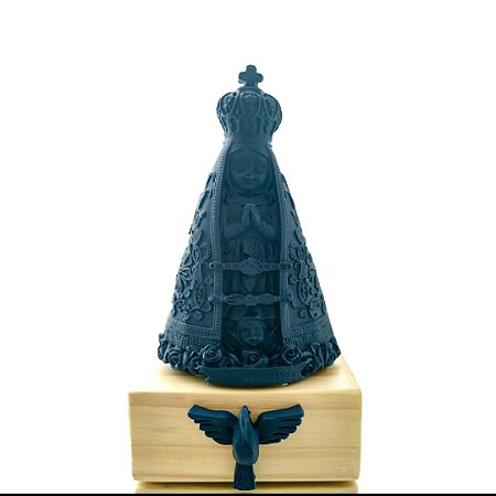 Nossa Senhora de Aparecida baby azul marinho