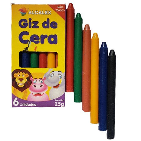 GIZ DE CERA COM 6 CORES 25G
