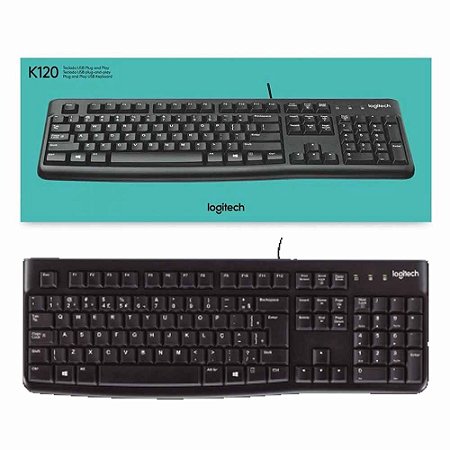 TECLADO USB K120 PRETO LOGITECH