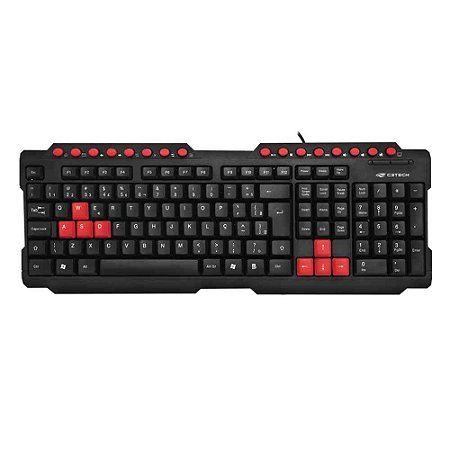 KIT TECLADO E MOUSE USB GAMING GK-20BK C3TECH