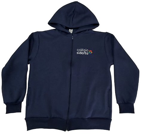 BLUSÃO MOLETOM FLANELADO COM ZÍPER E CAPUZ