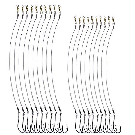 Kit Anzol Encastoado 4330 Flex 3/0 e 4/0 ambos c/ 10 unidade