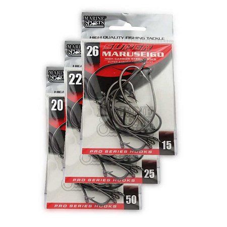 Anzol MS Super Maruseigo Black n. 20 e 22 c/ 25 e 26 c/15un