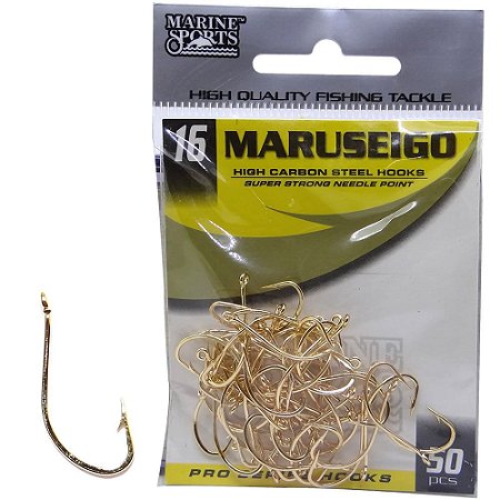 Anzol Marine Sports Maruseigo Gold n. 16 com 50 pç