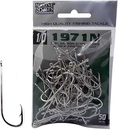 Anzol Marine Sports 1971N n. 1/0 cartela com 50