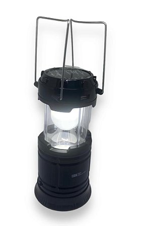 Lanterna e Lampião de camping LK-5800 recarregável bivolt e solar