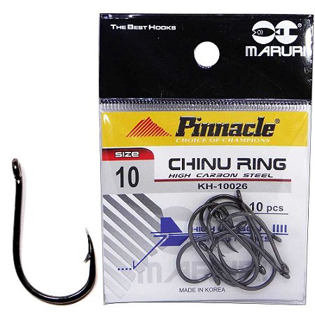 Anzol Pinnacle Chinu Ring mini Black - N10 c/ 10