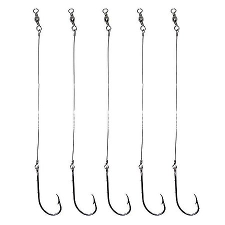 Anzol 4330 Marine N.2/0 rígido 10 cm c/ girador c/ 5 - Aprazível