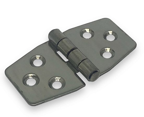 DOBRADICA EM ACO INOX 3X3 FUROS 75X37X2MM