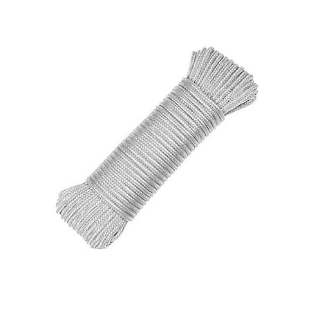 Corda trançada PP branca 10 mm com 20 m