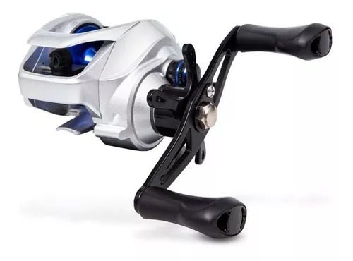 Carretilha Maruri Luke Slim Silver BLU Esquerda