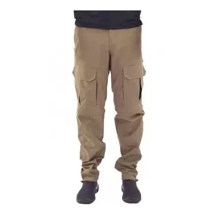 Calça de pesca Mar Negro Lisa Caqui 48 c/ ziper joelho
