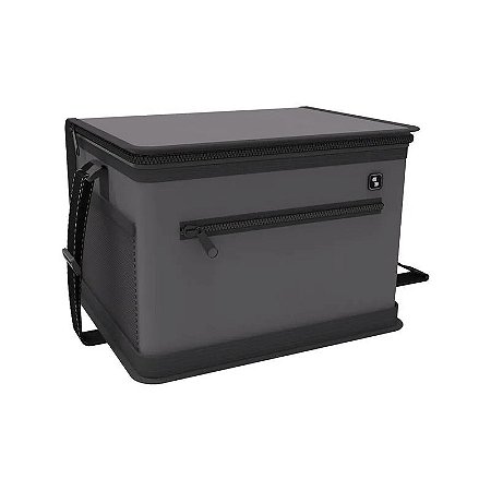 Bolsa Térmica Tropical 12 litros preta/cinza Soprano